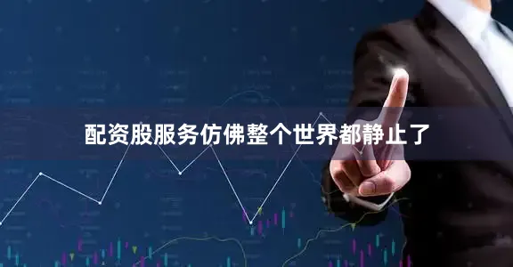 配资股服务仿佛整个世界都静止了