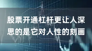 股票开通杠杆更让人深思的是它对人性的刻画