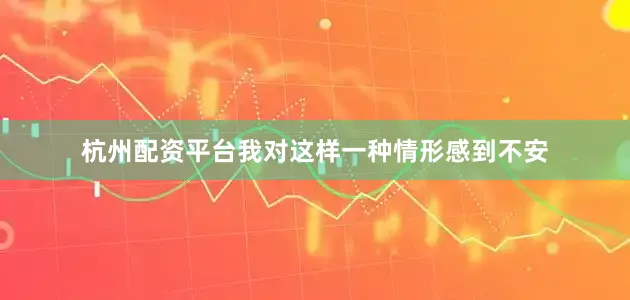 杭州配资平台我对这样一种情形感到不安